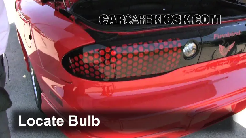 2001 Pontiac Firebird 3.8L V6 Convertible Lights Reverse Light (replace bulb)